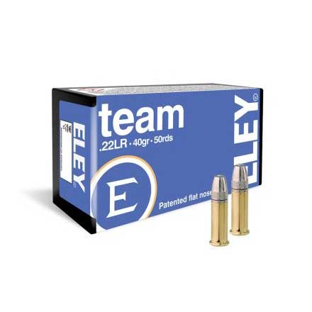 ELEY Team 22LR 40 Grain Flat Nose 50 Rounds