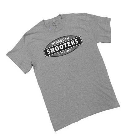 Limited Edition Midsouth Shooters Heather Gray T-Shirts with Black & White Logo