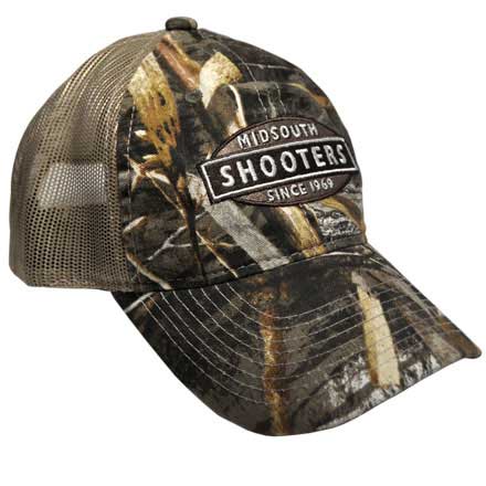 Midsouth Shooters Slightly Distressed Camo Traditional Hat With Mesh ...